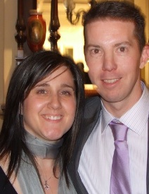 *Past player Rob Taylor and Jennifer.